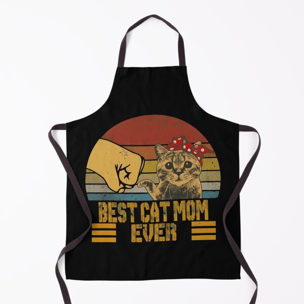 Item preview, Best Cat Mom Ever Fist Bump Retro Sunset designed and sold by Dmo3HarkoArt.