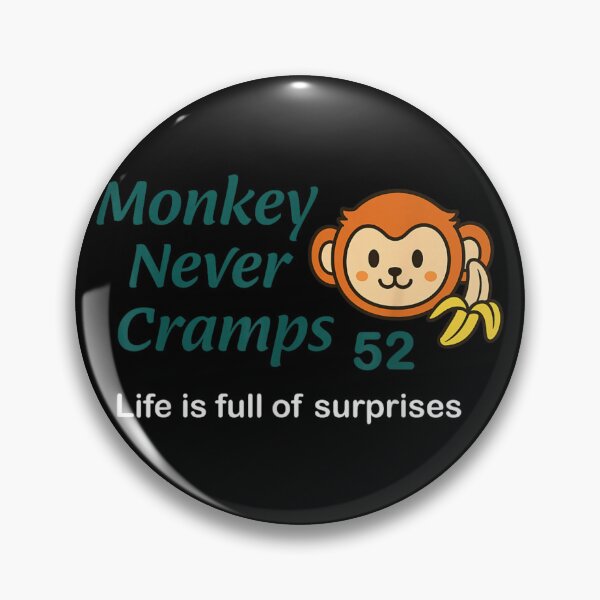 Item preview, Funny Cute Monkey Never Cramps Fifty Two Banana Motivational Graphic Tee Design designed and sold by Capisedo.