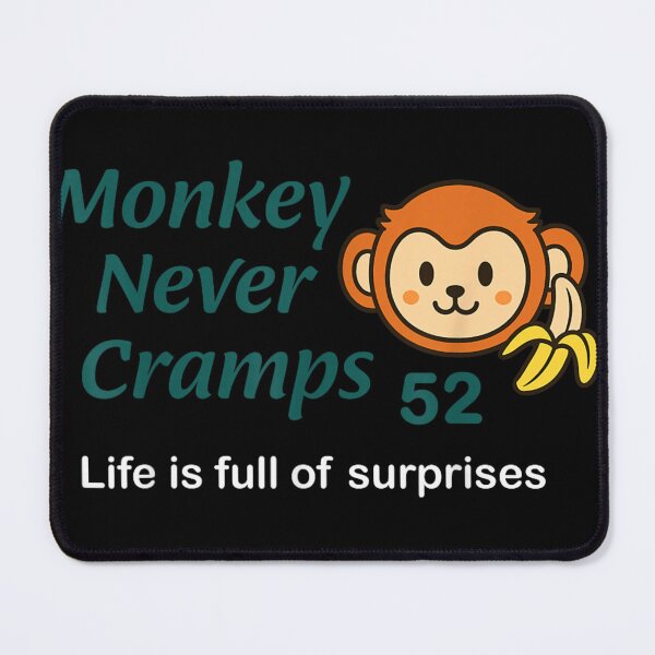 Item preview, Funny Cute Monkey Never Cramps Fifty Two Banana Motivational Graphic Tee Design designed and sold by Capisedo.