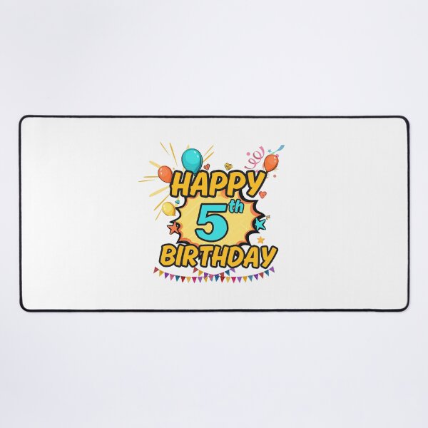 Item preview, Happy 5th Birthday Fun Design designed and sold by variant designer.