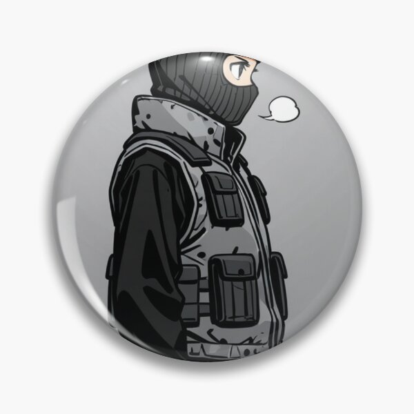 Item preview, Fashion - Man in Grey Puffer Vest Balaclava Cargo Streetwear Anime designed and sold by AnimeShin.