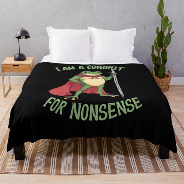 Item preview, I Am A Conduit For Nonsense Funny Frog Knight RPG Gamer designed and sold by RetroMini2026.