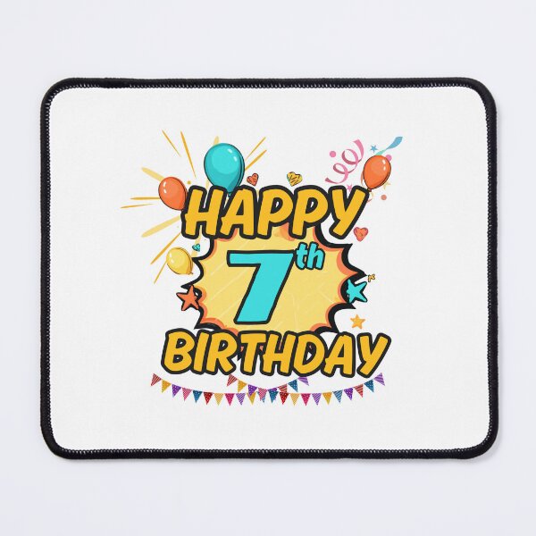 Item preview, Happy 7th Birthday Party Design designed and sold by variant designer.