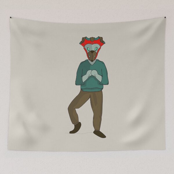 Item preview, Horned Mask Watcher designed and sold by Helgoolia.