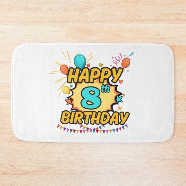 Item preview, Happy 8th Birthday Fun Design designed and sold by variant designer.
