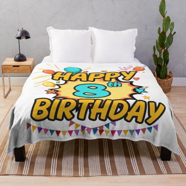 Item preview, Happy 8th Birthday Fun Design designed and sold by variant designer.