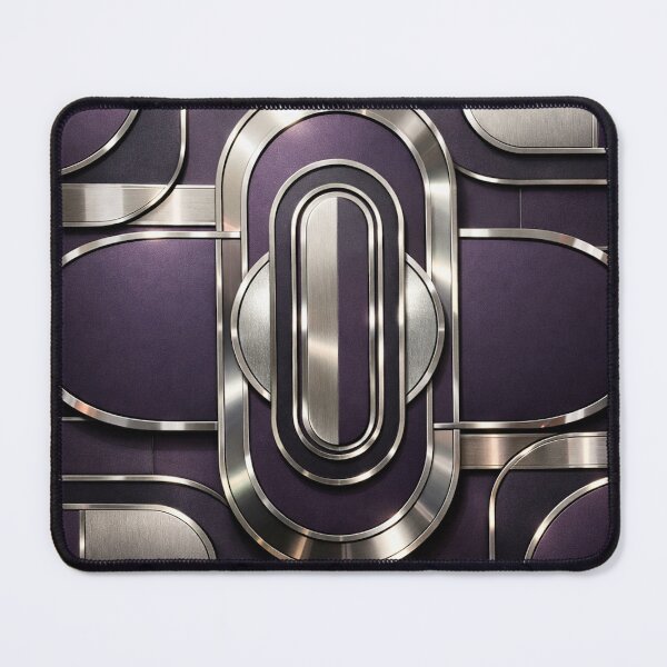 Item preview, Purple Chrome Concentric Oval Bands designed and sold by IntelliMindDesigns.