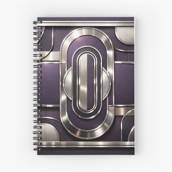 Item preview, Purple Chrome Concentric Oval Bands designed and sold by IntelliMindDesigns.