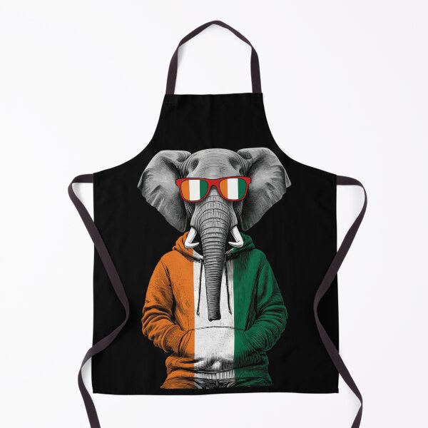 Item preview, Retro Ivory Coast Flag Elephant Wearing Sunglasses Graphic Hoodie For Football Fans designed and sold by Capisedo.