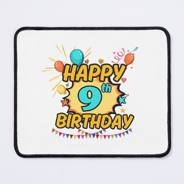Item preview, Happy 9th Birthday Cute Design designed and sold by variant designer.