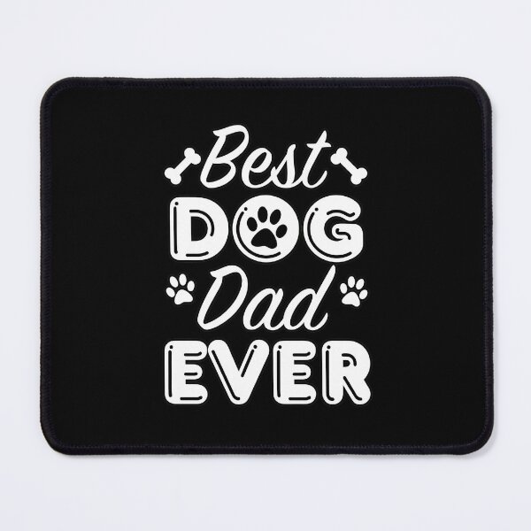 Item preview, Best Dog Dad Ever Paw Bone Typography designed and sold by Dmo3HarkoArt.
