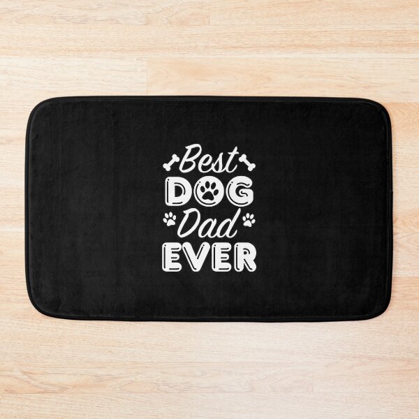 Item preview, Best Dog Dad Ever Paw Bone Typography designed and sold by Dmo3HarkoArt.