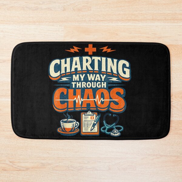 Item preview, Charting My Way Through Chaos Funny Nurse Life Coffee Stethoscope Medical Gift designed and sold by Capisedo.