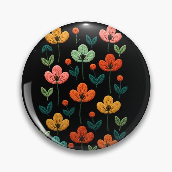 Item preview, Scandinavian Bloom Pattern Embroidery designed and sold by ColorSplash123.