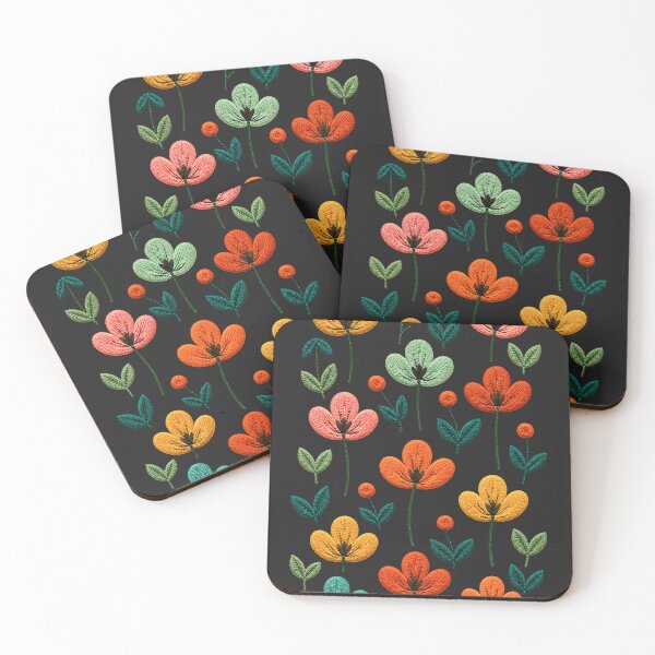 Item preview, Scandinavian Bloom Pattern Embroidery designed and sold by ColorSplash123.