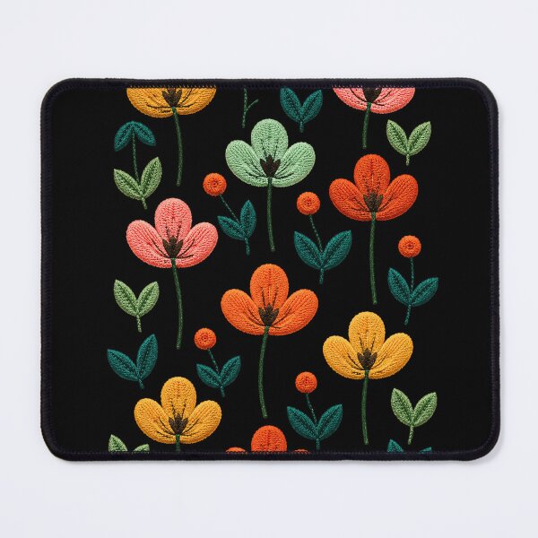 Item preview, Scandinavian Bloom Pattern Embroidery designed and sold by ColorSplash123.