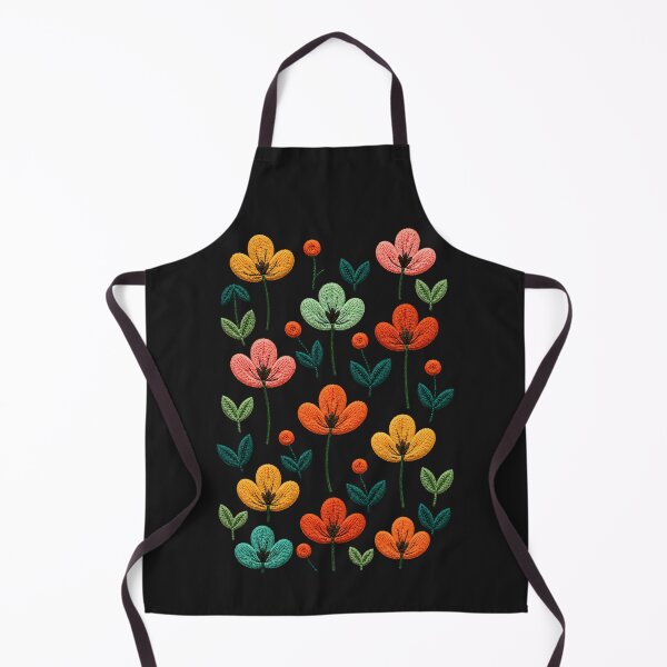 Item preview, Scandinavian Bloom Pattern Embroidery designed and sold by ColorSplash123.