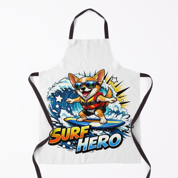 Item preview, Surf Hero – Cool Corgi Ride designed and sold by ivodanivan.