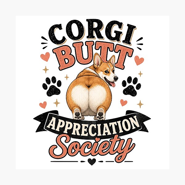 Item preview, Corgi Butt Appreciation Society designed and sold by Side Quest Co..