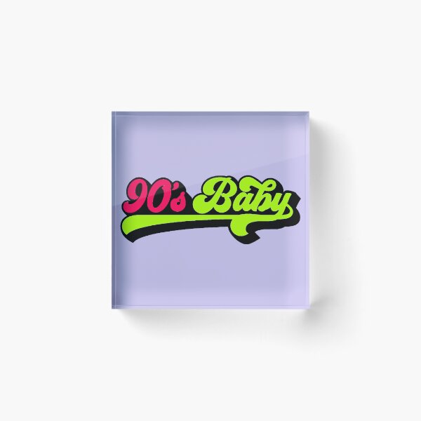 Item preview, Nineties Baby Typography Neon Retro Vintage designed and sold by AstronautMerch.