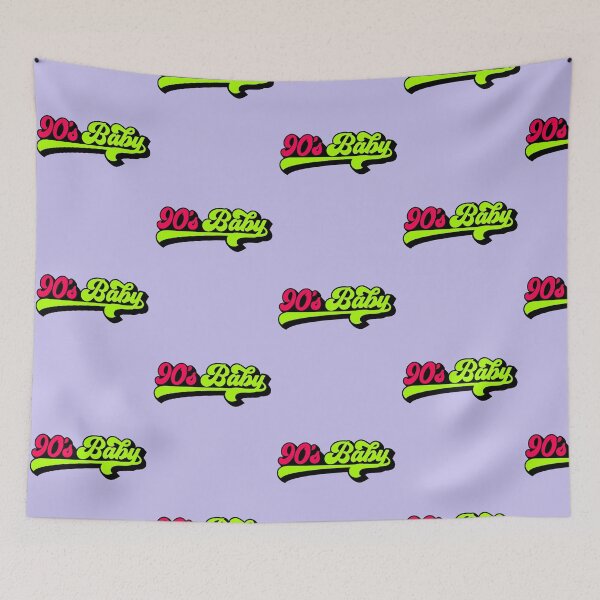 Item preview, Nineties Baby Typography Neon Retro Vintage designed and sold by AstronautMerch.