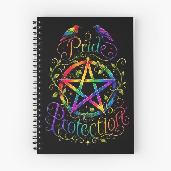 Item preview, Pentagrama de protección del orgullo arcoíris, brujería, wicca, aves LGBT, estética, arte gráfico designed and sold by Capisedo.