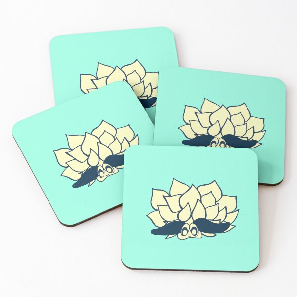 Item preview, Leaf Creature of the Deep Sea I Turquoise Blue Background designed and sold by French Papyrus Studio.