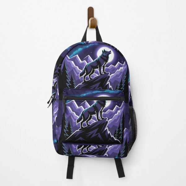 Item preview, Mystic Wolf Under Night Sky Mountain Adventure Art designed and sold by Gabe1983.