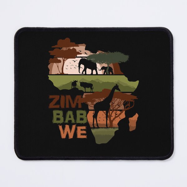Item preview, Zimbabwe Africa Wildlife Safari Silhouette Design designed and sold by marke770.