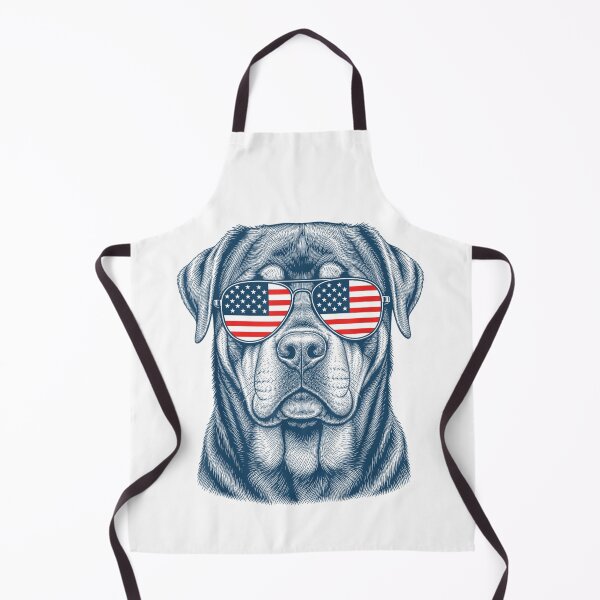 Item preview, Patriotic Rottweiler Dog Wearing American Flag Sunglasses Military Guard Dog Lover designed and sold by Capisedo.