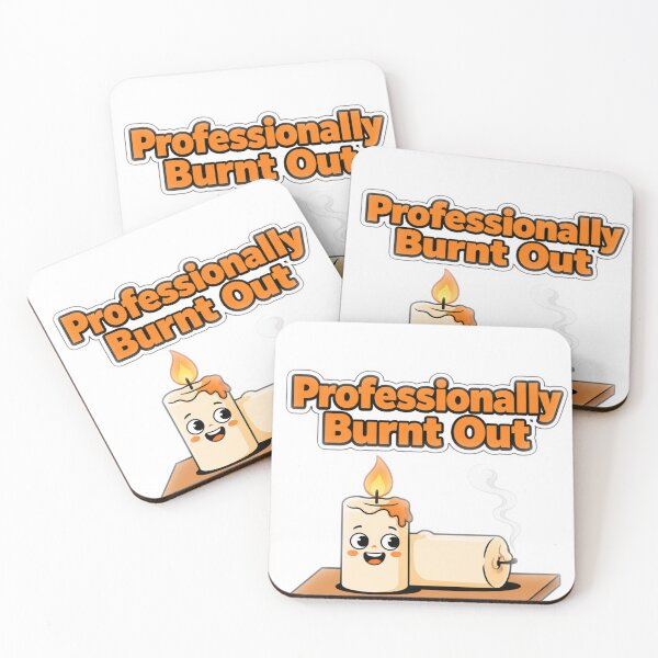 Item preview, Professionally Burnt Out Funny Work Humor Candle Design designed and sold by KP Creative Co.