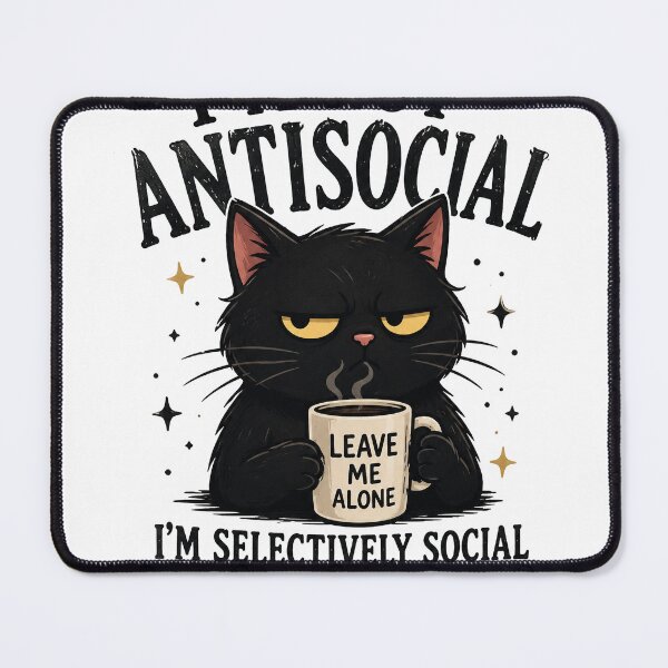 Item preview, A funny black cat designed and sold by mikemuchu.