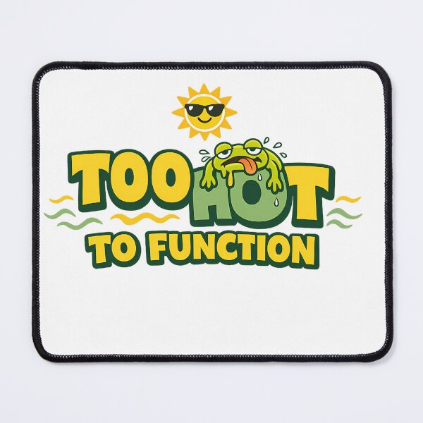 Item preview, Too Hot To Function Frog Funny Summer Shirt Relatable Heat Tee Frog Lover Gift Cottagecore Humor Shirt designed and sold by Moss & Mellow.
