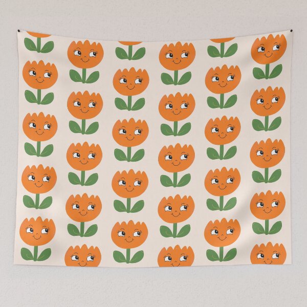 Item preview, Tula the Tulip (Orange) designed and sold by yellowflowerhut.