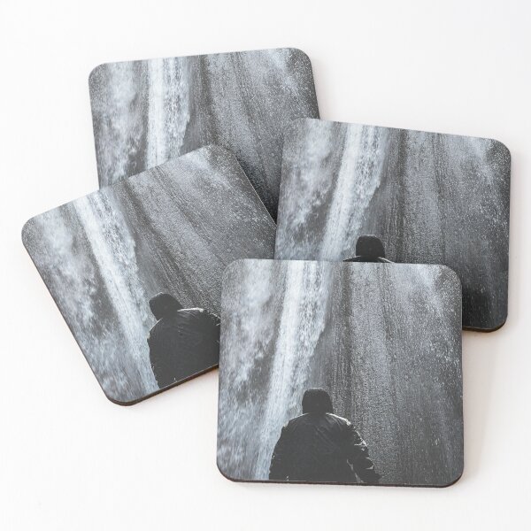 Item preview, Gotham Caves - Dark Minimalist Waterfall Print designed and sold by GervaLTZS.