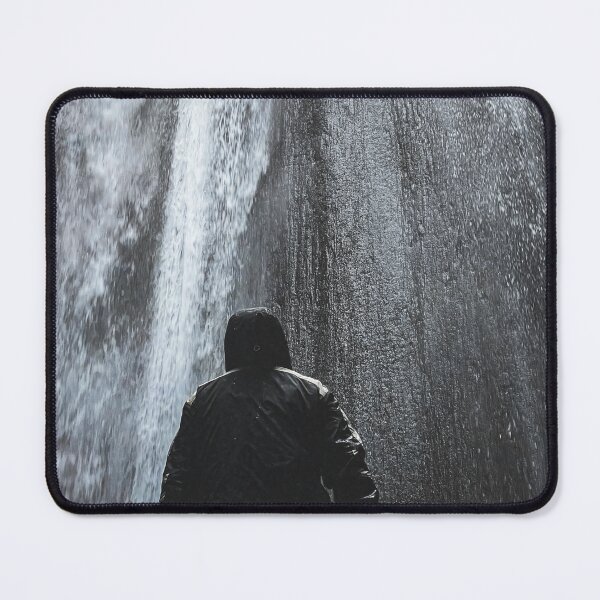 Item preview, Gotham Caves - Dark Minimalist Waterfall Print designed and sold by GervaLTZS.