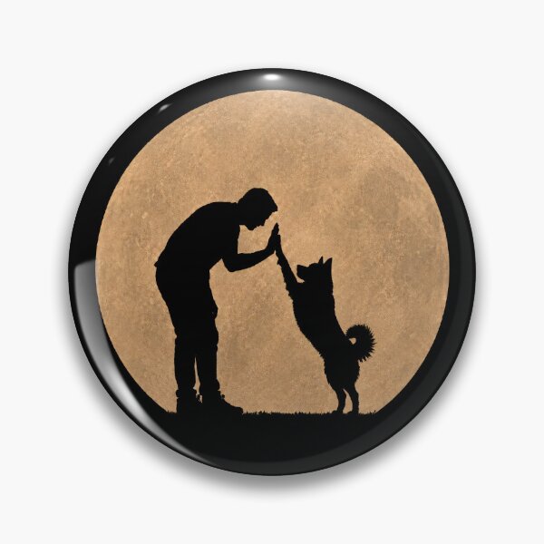 Item preview, Funny Alaskan Klee Kai Fathers Day Full Moon Mom Dad Kids designed and sold by FurryHavenPH.