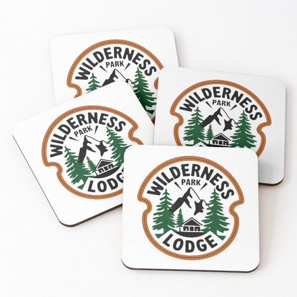 Item preview, Wilderness Lodge Retro Park Patch Tee, Vintage Camping Gift designed and sold by LatentGoods.