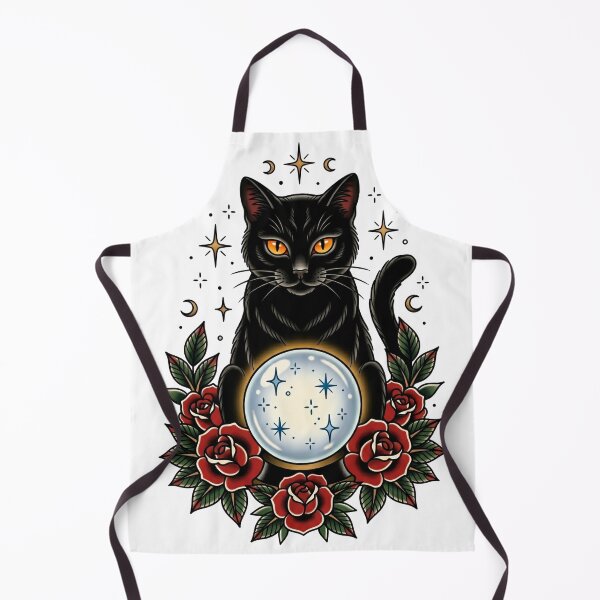 Item preview, Vintage Fortune Teller Cat Tattoo Art designed and sold by Spiritualwall.