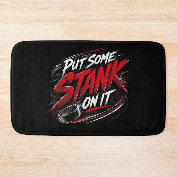 Item preview, Put Some Stank On It Funny Ice Hockey Slap Shot Pinned Graphic designed and sold by KrystinaGiGi.