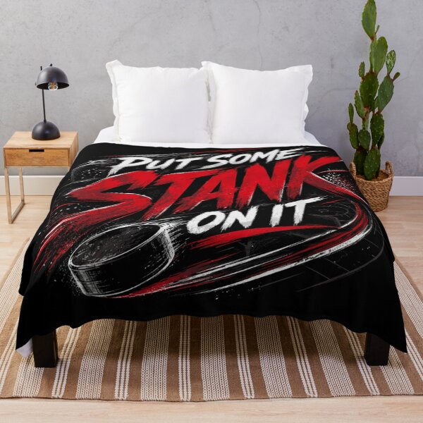 Item preview, Put Some Stank On It Funny Ice Hockey Slap Shot Pinned Graphic designed and sold by KrystinaGiGi.