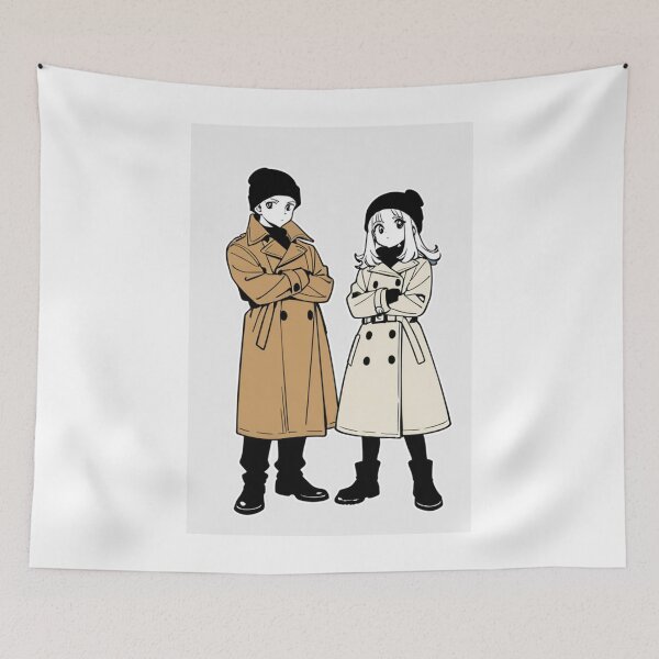 Item preview, Fashion - Man in Red Trench Coat Beanie Streetwear Anime designed and sold by AnimeShin.