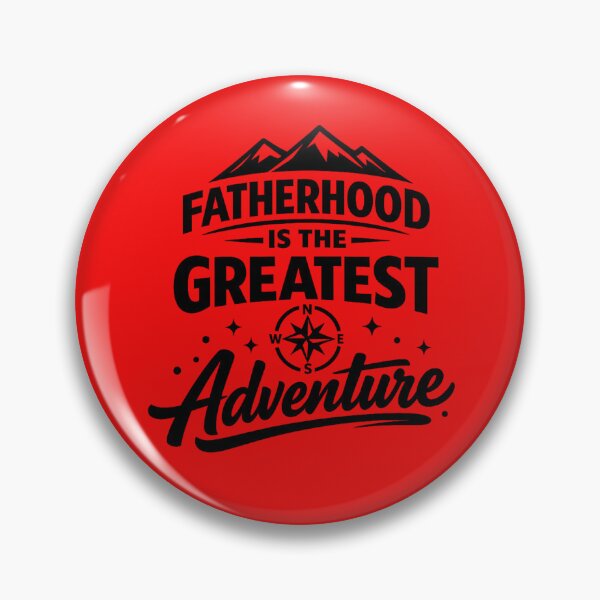 Item preview, Fatherhood Is the Greatest Adventure – Bold Geometric Dad Design designed and sold by DesignHouse07.