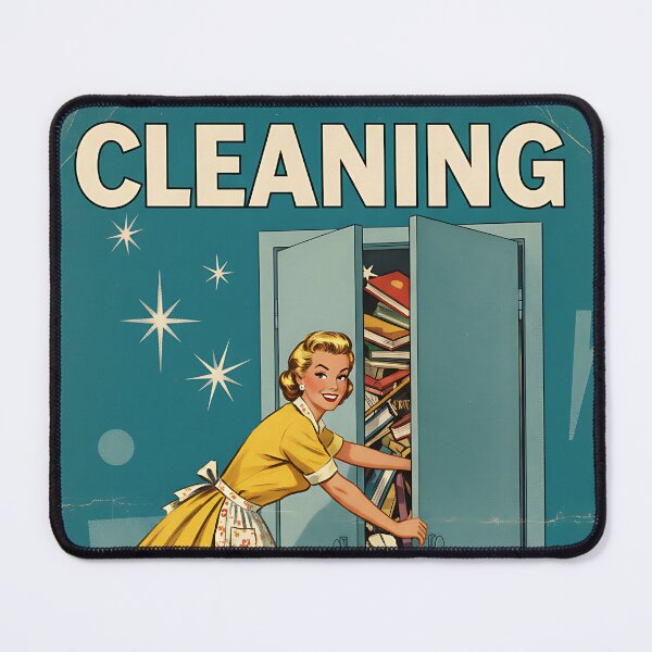 Item preview, Funny Vintage Cleaning Just Hiding Mess With Extra Steps Retro Humor Gift designed and sold by Retro-Anime9.