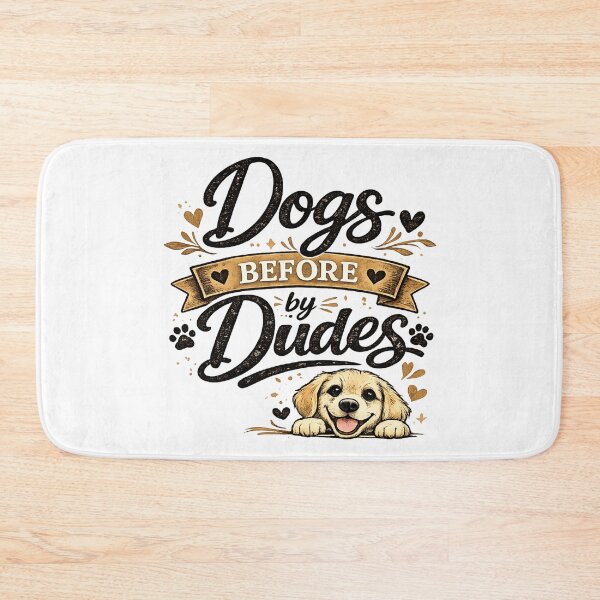 Item preview, Dogs before dudes with golden retriever designed and sold by Side Quest Co..