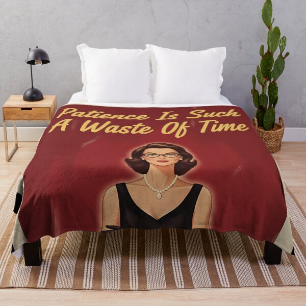 Item preview, Funny Vintage Patience Is Such A Waste Of Time Retro Sarcastic Gift For Her designed and sold by Retro-Anime9.