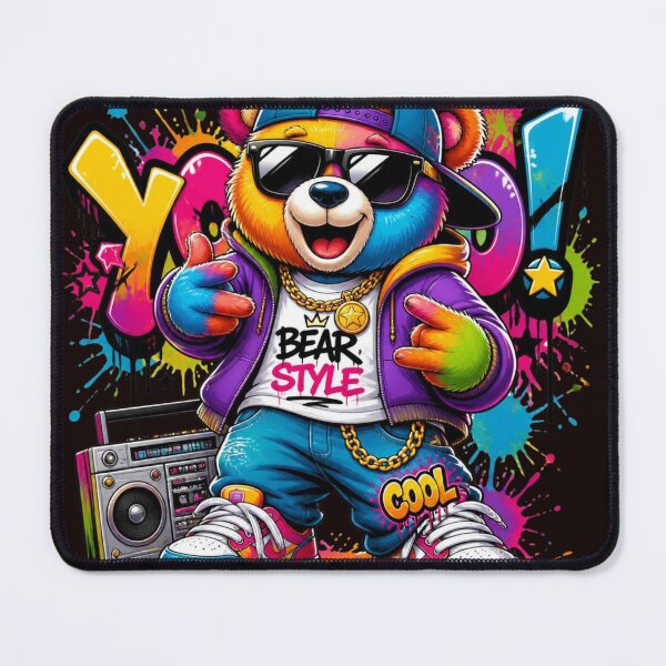 Item preview, Cool Hip Hop Teddy Bear - Urban Graffiti Boombox Street Art designed and sold by AgnesB77.
