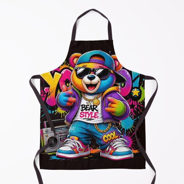 Item preview, Cool Hip Hop Teddy Bear - Urban Graffiti Boombox Street Art designed and sold by AgnesB77.