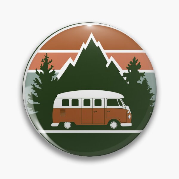 Item preview, Vintage Camping Van Badge Tee, Retro RV Gift for Road Trippers designed and sold by LatentGoods.