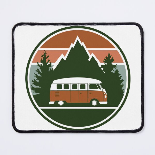 Item preview, Vintage Camping Van Badge Tee, Retro RV Gift for Road Trippers designed and sold by LatentGoods.